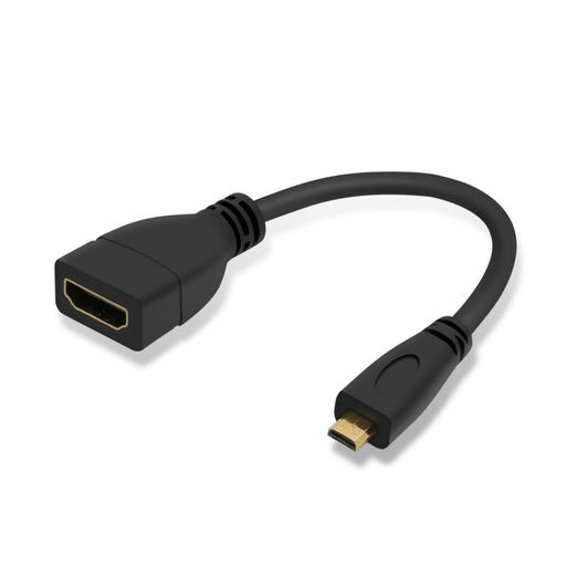 乐天商城 - chenyang マイクロHDMIオス右向き矢印HDMIメス4Kケーブルアダプター HDTVカメラ用 10cm
