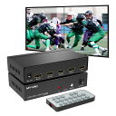 MT-VIKIビデオウォールコントローラー2x2ビデオウォールプロセッサー4K30HzシームレスHDMI出力・入力4つのTV接続用ディスプレイと8つの表示モード1x21x31x42x24x13x12x1
