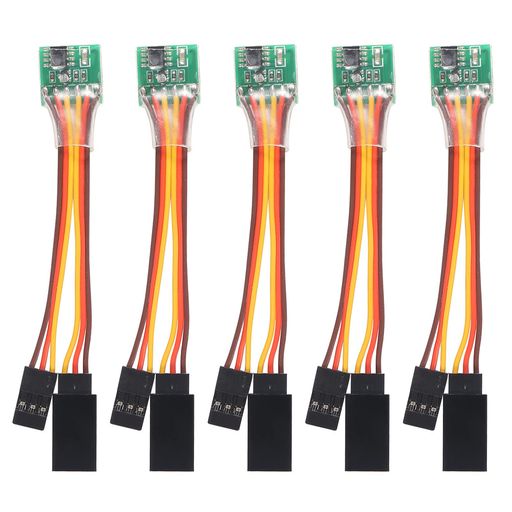 ACEIRMC 5個 サーボシグナルリバーサー 回転インバーター 5.0-6.0v ステアリングギアリバーサー JR 双葉 航空機 飛行機 ステアリングギア およびすべてのサーボ用 (A)