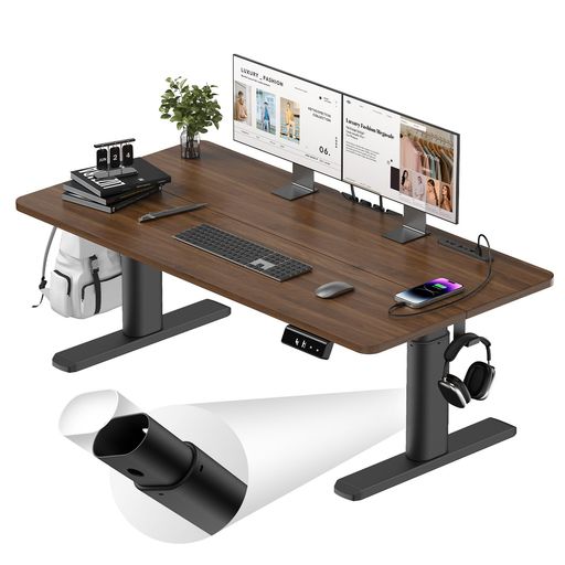 Other - 次世代|電動昇降式デスクローデスク120x60cm高さ(48-72cm)調整可能人間工学ゲーミングデスク/学習机/作業兼用/ロータイプパソコンデスクコンセント付き静音メモリー機能付き【椭圆形脚より…