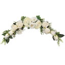 婚礼の儀式装飾人工スワッグOrgMemory造花70cm1本結婚式リース壁飾り花飾りドアデコレーション家テーブル結婚飾り用撮影用(白い)