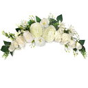 婚礼の儀式装飾人工スワッグORGMEMORY造花70CM1本結婚式リース壁飾り花飾りドアデコレーション家テーブル結婚飾り用撮影用(白い)