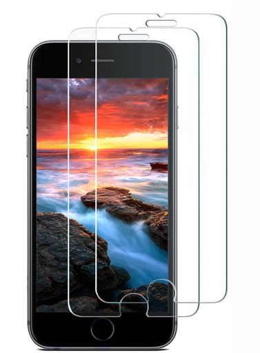 IPHONE8 / IPHONE7 用 ガラスフイルム IPHONE6 / IPHONE 6S 用 フィルム 液晶 強化 ガラス (2枚セット) 9H硬度 キズ防止 貼り付け簡単 高感度 飛散防止 高透過率 指紋防止 気泡ゼロ 自動吸着