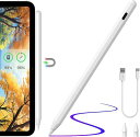【2023新登場 ワイヤレス充電】タッチペンIPAD スタイラスペン YCABESELF IPAD ペンシル 磁気吸着充電式&TYPE-C充電兼用 アップルペンシル互換性あるスタイラスペン 軽量 パームリジェクション機能 傾き感知 超高精度 遅延なし(2)