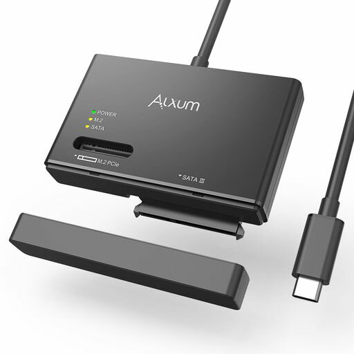 Other - Alxum2-IN-1NVMeM.2とSATA両対応SSD外付けケース-USB3.2Gen210Gbps高速データ転送UASP/TRIMNVME2230/2242/2260/228022110M.2(Mキー/B+