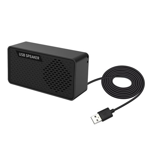 pcスピーカーusb小型ノートパソコン用パソコン用usb接続有線usb給電HM05-5007ブラック