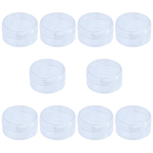 BIUTEFOR小分け容器小分け丸ケース5ml10個セット小物入れ収納ケース化粧品用小分け容器透明便利グッズ..