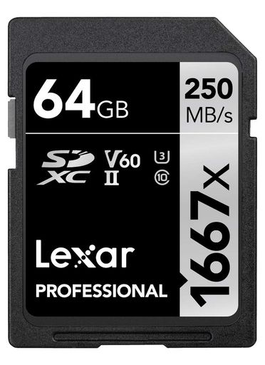 ORIGINAL LEXAR 1667X V60 250MB/S FLASH MEMORY SD