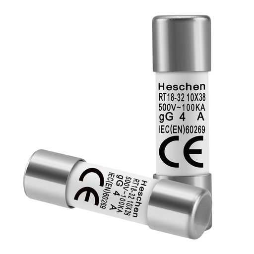 Heschen円筒形セラミックチューブヒューズリンクRT18-32(RO15)10*38mm4A500VCE20個入り
