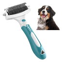 犬猫抜け毛取りブラシ、犬ブラッシング、スリッカーブラシ猫、毛とりブラシ、犬や猫に適し、結び目を開いて浮き毛を取り除き、長毛と短毛に対応し、両面設計、3色をご用意、グリーン(4)