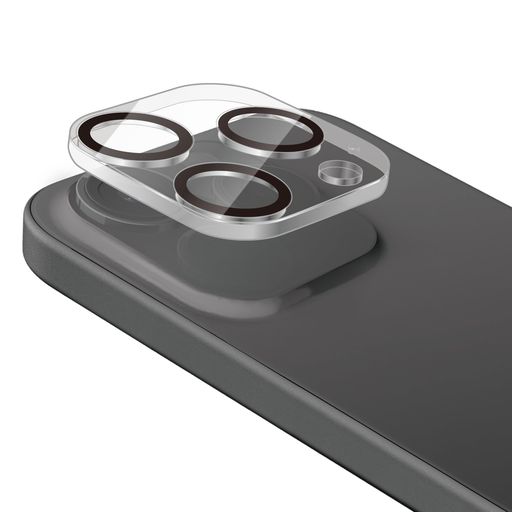 エレコムiPhone15Pro/iPhone15ProMaxカメラレンズカバーガラス10H指紋防止加工クリアPM-A23CFLLP5CR