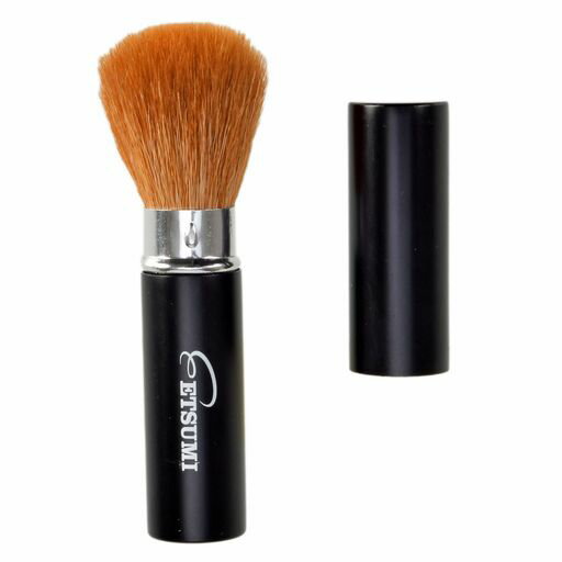 エツミクリーニングブラシSキャップ付きコンパクト収納ブラックVE-5258