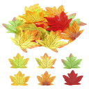 PATIKILフェイク紅葉300個人工メープルリーフ人工葉フェイク紅葉装飾感謝祭ハロウィーン結婚式用スタイル9