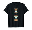 砂時計サンドグラス時間時計かわいい時計コミック時間プレゼントTシャツ
