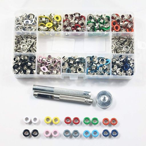 ZOYUBS両面ハトメの玉ハトメ両面ハトメキットレザークラフトスタッズ底鋲打ち具セットカシメ座金ハトメ..