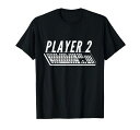 PLAYER2PCゲーマーキーボードゲーマー戦士PCゲームカップルTシャツ
