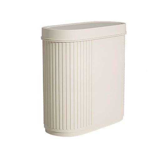 サイズ:奥行28x幅14x高さ33cm/素材:ポリプロピレン(PP)/容量:約10L バケツ型をしておりレトロでお洒落なデザインなのでどんなインテリアにもなじみが良く、高級感が溢れています。 幅がわずか14センチ、リビングやデスク横などに置...