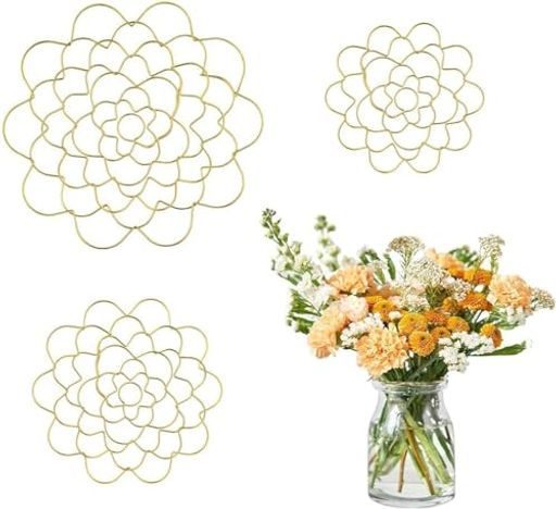 DIFEIUKIフラワーホルダー生け花ツール3個セットフラワーアレンジメント花の形花器ブーケ茎植物固定生..