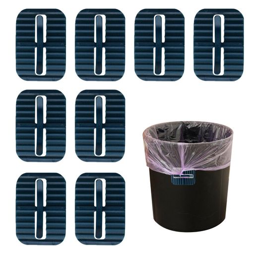 PAVIKE固定ゴミバッグ落下防止(8個入り)ゴミ袋ホルダークリップのゴミ箱ゴミ箱固定クリップゴミ箱家庭用ゴミバッグ留め具ラスチック家庭用バッグ落下防止家庭用品ごみファスナークリッ…