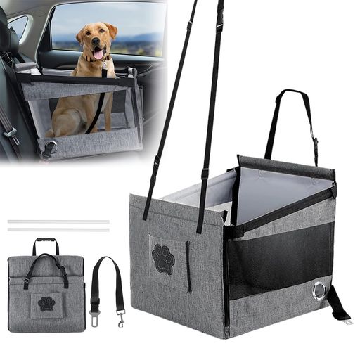 1車内で安心できる立体ペット空間】49x49x49cmのゆったり設計で、中小型犬・猫に適したペットドライブボックス。プラスチックパイプでしっかり形状をキープし、ゆったりとした空間で移動中も落ち着いて過ごせます。車内での飛び出しや移動を抑え、運転中の不安を軽減し、快適なドライブ環境をサポートします。 2【通気メッシュ構造でムレにくい】側面に通気性の高いメッシュを採用し、空気の流れを確保。長時間の移動でも蒸れにくく、ペットのストレスを軽減します。 3【防水内装+取り外し可能クッションで清潔】内部は防水仕様で、抜け毛・汚れ・水分の付着を軽減。クッションは取り外して洗えるため、いつでも清潔を保てます。日常使いはもちろん、通院や旅行時にも便利です。 4【しっかり固定&amp;安定フレーム設計】固定ベルトと調節可能なストラップで座席にしっかり設置。さらに内部はプラスチックパイプで補強されており、型崩れしにくく安定感のある構造。走行中も安心して使用できます。 5【折りたたみ式・収納&amp;持ち運び簡単】使わない時はコンパクトに折りたたみ可能。軽量で収納しやすく、車内スペースを有効活用できます。