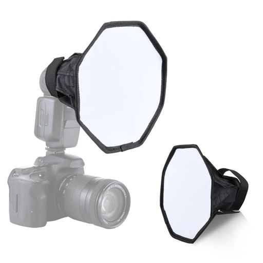 PULUZストロボディフューザーフラッシュソフトボックス近距離撮影用フラッシュディフューザー八角形ス..
