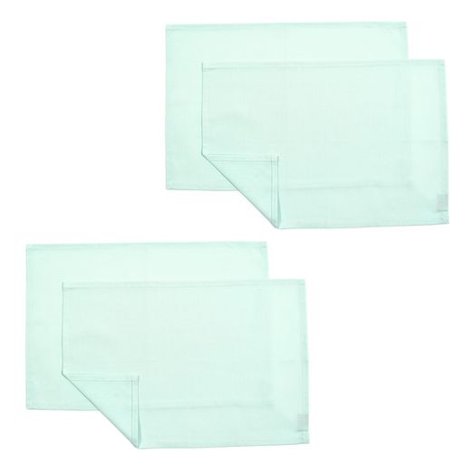 スタイルデコール(STYLEDecor)ランチョンマット綿100%4枚セット(30cmx45cm)スタンダードタイプアクアブルー洗える布製おしゃれランチマットス...