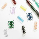 SensaBlissルーズリーフリング20個セット10色入バインダーリング取り外し可能A4/A5/B5DIY穴あけルーズリング製本用とじ具5穴穴径13mmルーズ...