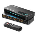 AVIDGRAMHDMI切替器3入力1出力8K60Hz/4K120Hzリモコン付きスイッチ3ポート自動HDMIセレクターハブ対応48GbpsXboxSeriesXPS4ProPS5UHDTVモニタープロジェクター用