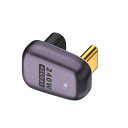 U字型USBCアダプタ、USBCU字型アダプタ、【240W/40GBPS/8K60HZ】PD3.1最大48V5A超高速充電USB3.240GBPS超高速転送USB3.1/3.0/2.0に対応180°USB