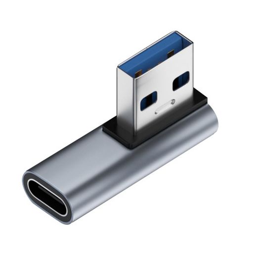 CYUSB-C型雌ねじ90度左傾斜USB3.0A雄ねじノートパソコンデータアダプタ