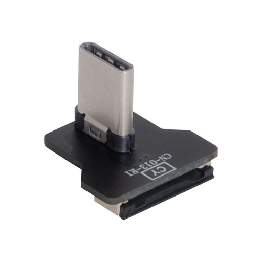 CY CYFPVUSB TYPE-C USB-C USB2.0 オス 左右角度 90度コネクタ オスプラグ FPV HDTV マルチコプター 空撮用