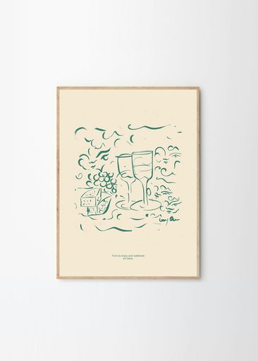 THEPOSTERCLUBポスタークラブCheeseandWine30x40cmLucreciaReyCaro