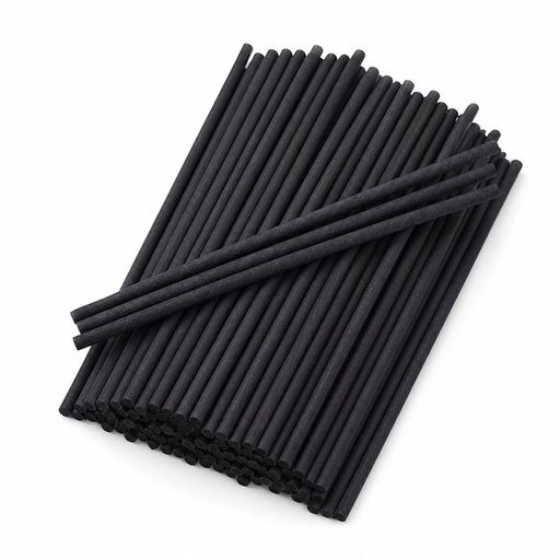 アロマスティック ディフューザースティック ブラック 15cm 100本セット 自然拡散 ...