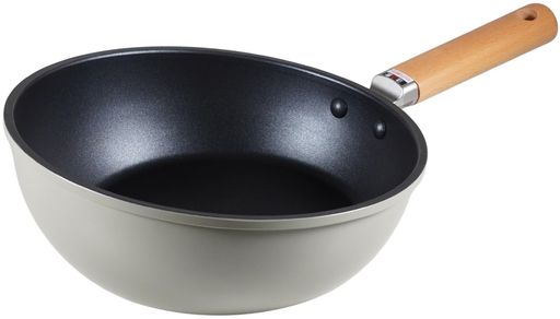 サイズ(約):407x250x95mm 素材・材質:持ち手/天然木、内面/ダイキンEKコーティング、外面/耐熱塗装 生産国:中国 対応熱源:ガス火 IH対応