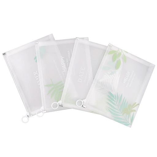 【透明タイプのファスナーケース】中身が見えて管理がしやすいPP素材で作ります。収納物はスッキリと整理ができ、必要なものをすぐに取り出せます。 【シンプルデザインファイルバッグ】透明とリーフ柄です。 【多機能整理ツール】優れたA4ドキュメントホルダーは、自宅、オフィス、学校、または外出先で書類、メモ、写真、手紙、フォームを整理するのに役立ちます。 【商品仕様】:ジッパー式ファイル袋は33*24.5*3cm(長さx幅x高さ)A4サイズまでに対応できます。 【防塵性と防湿性】防塵性と防湿性があり、お手入れ簡単です。