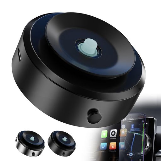 車載用スマホホルダー真空吸着式スマホスタンドマグネット真空スマホホルダー吸盤車載ホルダー電動安定感全機種対応可(ブラック)(2)