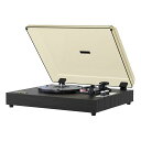 WHATPLUSレコードプレーヤーワイヤレス受信/送信33/45/78回転対応7/10/12インチレコード対応RCALINE出力ヘッドホンジャック防塵カバー
