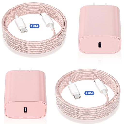 Clenyeforiphone16iphone15充電器タイプC20W充電器Type-CPSE認証済み【2個セット/電源アダプタ&1.8MUSB-Cケーブル付き】アイフォン充-電器純正USBCデーター転送for