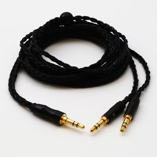 Rakuten - 【川木】ヘッドホンリケーブル3.5mmToデュアル3.5mm(L/R)銀メッキ単結晶銅OCC交換用ケーブル左右独立Hi-Fi1.2m携帯電話/ヘッドホン/タブレット対応【W179】