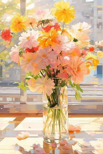 樂天商城 - LEADINTOP ダイヤモンドアート 花 四角いビーズ 30x40cm カラフル スクエアビーズ ダイヤモンドペインティング スクエア アートセット ビーズアート モザイクアート 人気 かわいい プレゼント…