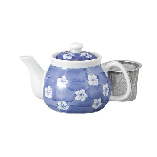 エールネット(Ale-net)ティーポットポット12.8x8x7.7cm200cc濃梅マイポット(茶こし付)磁器おしゃれ