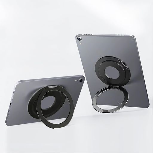Display Covers - SEARISEタブレットホルダータブレットスタンドiPadスタンド【軽量&薄いリング型】卓上横置き縦置き持ち運び便利360度調整可能マグネット設置可能折りたたみ式iPadPro/Air/mini/Kindle多機種対応…