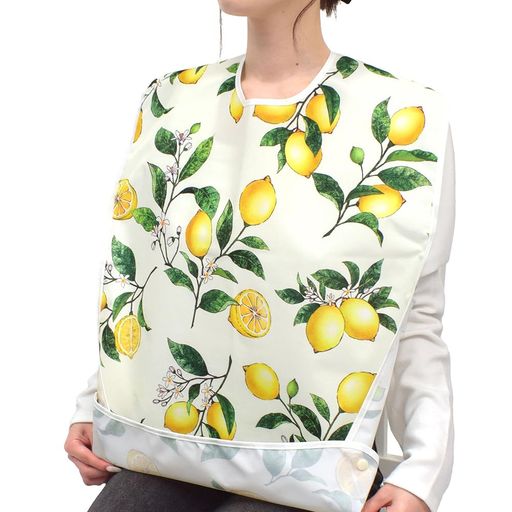 スタイルデコール(STYLEDecor)介護用お食事エプロン(撥水・ポケットタイプ)2枚セットシトラスレモン食..