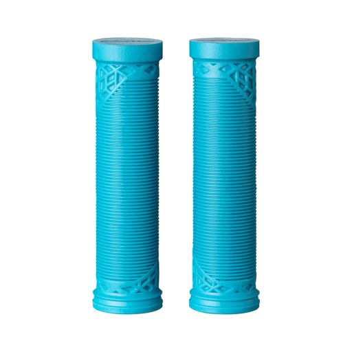 Grip - FunnHiltESマウンテンバイクハンドルバースリップオングリップ軽量人間工学自転車ハンドルバーグリップ内径22mmユニークな柄自転車グリップMTB/BMX用(ターコイズ)