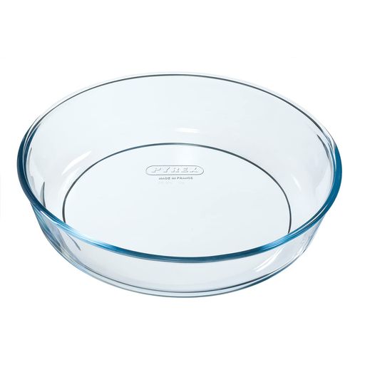 シナジートレーディング パイレックス PYREX 耐熱ガラス 容器 ラウンド ディッシュ ケーキ型 ケーキ焼き型 オーブン 電子レンジ 対応 26x26 2.1L 丸型