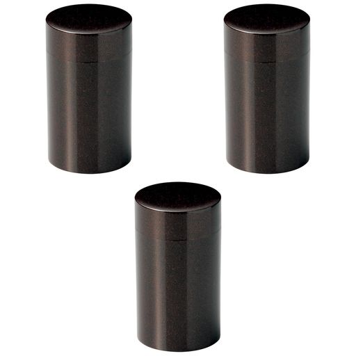 3個セット[A]雅茶筒(大)梨地[8.8φx15.2cm]|茶器ABS樹脂セトモノホンポ(Setomonohonpo)