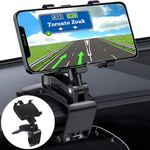 Rakuten - Elnicecクリップ式車載スマホホルダー【2026新登場】車載ホルダー360度回転適切な角度に調整安定性抜群取り付け簡単片手操作転落防止防振互換性が高いカー用品送風口・ダッシュボード・…