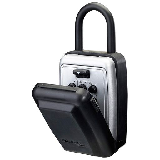 Master Lock (マスターロック) キーボックス 鍵収納 プッシュボタン 暗証番号設定 屋外 カバー付 本体幅79mm 吊高内径47mm 防犯 5422JAD