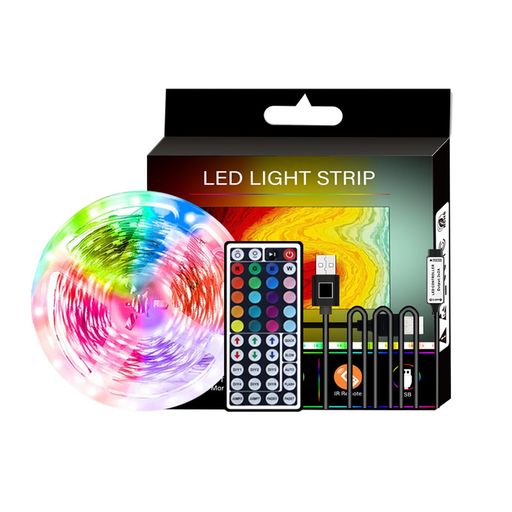16色と4つのモード:LEDライトバーごとに60個のLED/メートルがあり、16種類の異なるライトカラーと4種類のダイナミックモードがクリスマス、休暇、結婚式、パーティーなどにロマンチックな雰囲気を作り出します。パッケージにはリモコンが付いており、部屋の雰囲気に合わせて5メートルの範囲で必要に応じて色や明るさを調整することができます。 それはどのように動作していますか:5 Vの電源が必要です。5 V以上の電源を使用しないでください。そうしないと、ランプバー全体が破壊されます。また、各LEDは、残りのランプバンドを損傷することなく、個別に切断することができます。 貼り付けがしっかりしていて、取り付けが簡単:LED防水テープランプはLEDスクリーン、LED壁、看板の製作に使用でき、広くホテル、KTV、バー、屋外看板、裏面に強大な接着剤があり、容易に応用できる。気に入ったら、壁や他の物体に貼り付けることができます。組み合わせた留め具はランプバンドをしっかり固定でき、外れにくい。 適用範囲は広い:Ledランプベルトはあなたの家族のために暖かく、調和とロマンチックな雰囲気を創造します。