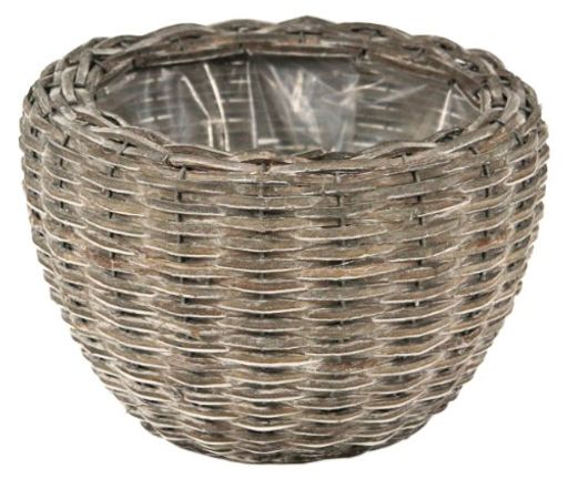 大橋新治商店WoodBasketカンパーニャプランターD5号グレー63-955